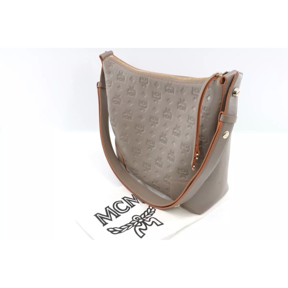 MCM Calfskin Leather Monogram Klara Hobo Medium size - Picture 3 of 13